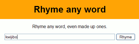 rhyme any word